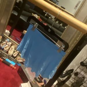 Blue bullet pointe ballet skirt